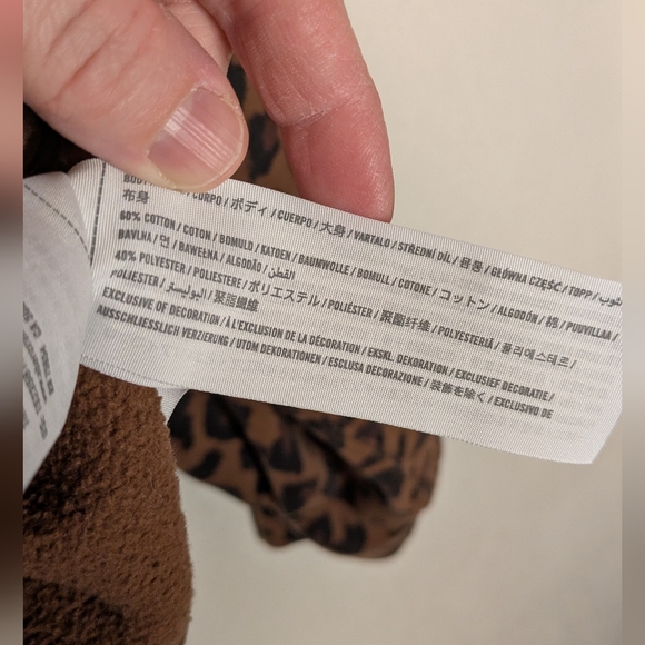 Abercrombie & Fitch Animal Print Top in Brown and Black - Picture 4 of 6